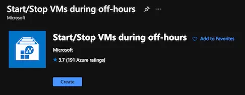 azure automation account start/stop vm create solution