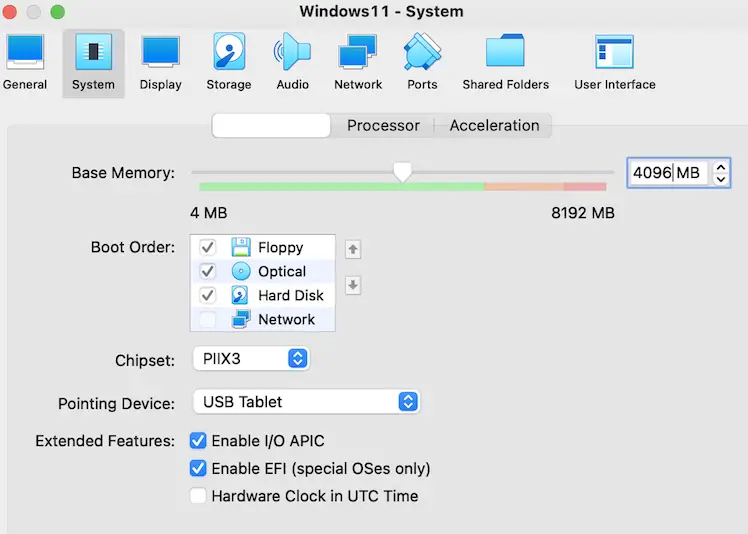 windows 11 vbox system